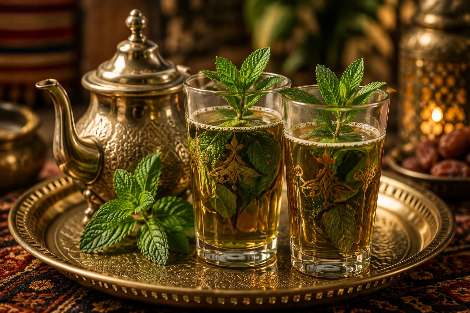 Le thé à la menthe : une tradition d’accueil en Égypte